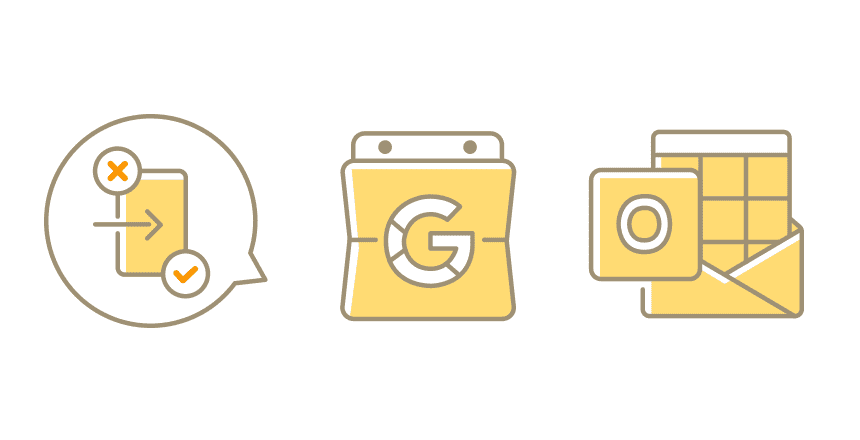 ログインしても、ログインしなくても自由に使える。(GoogleカレンダーとOutlookカレンダーと連携が可能) 